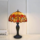 16 Inch Table Lamp Tiffany Style Stained Glass Multicolor